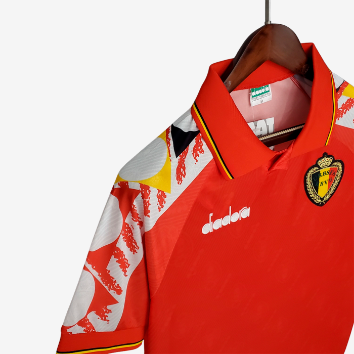 Belgium 1995 Home Jersey – Retro Version - Image 3