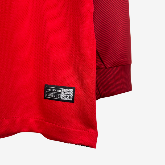 Portugal 2016 Home Jersey Long Sleeve – Retro Version - Image 3