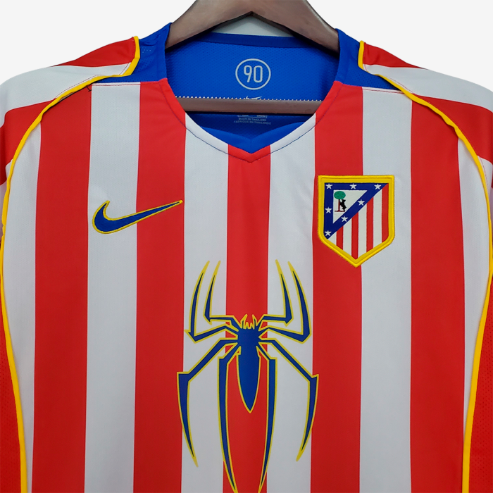 Atletico Madrid 2004/05 Home Jersey – Retro Version - Image 3