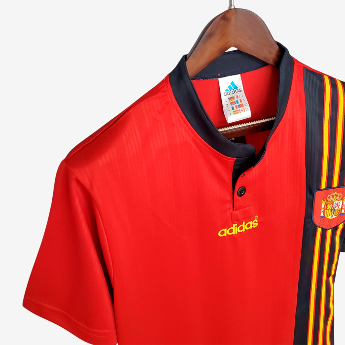 Spain 1996 Home Jersey – Retro Version - Image 3