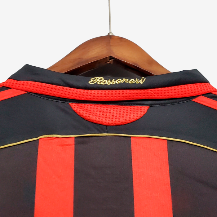 AC Milan 2006/07 Home Jersey Long Sleeve - Retro Version - Image 5