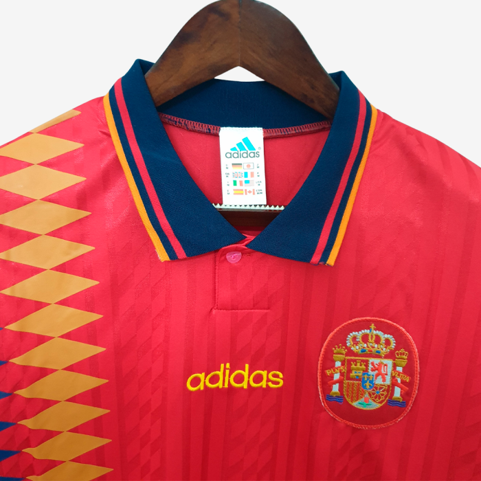 Spain 1994 Home Jersey - Retro Version - Image 4