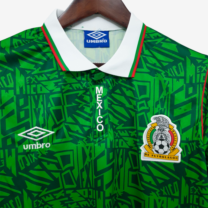 Mexico 1994 Home Jersey - Retro Version - Image 4