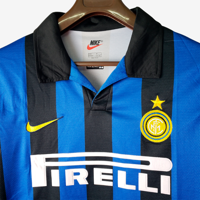 Inter Milan 1998/99 Home Jersey Long Sleeve - Retro Version - Image 4