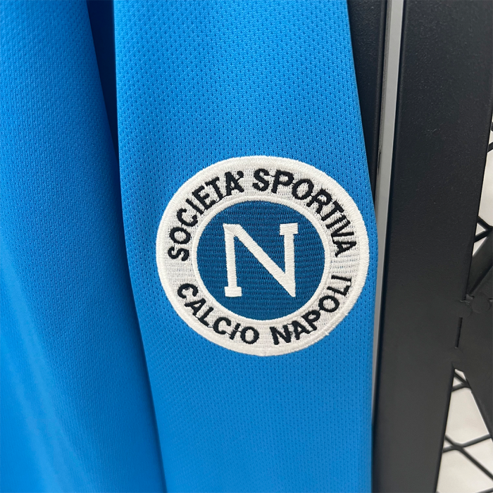 Napoli 1987/88 Home Jersey Long Sleeve - Retro Version - Image 4