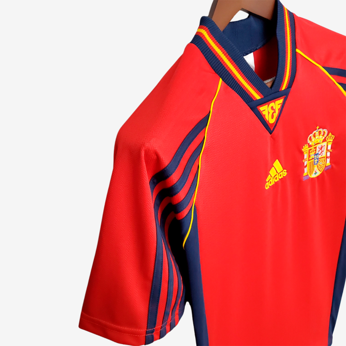 Spain 1998 Home Jersey – Retro Version - Image 4