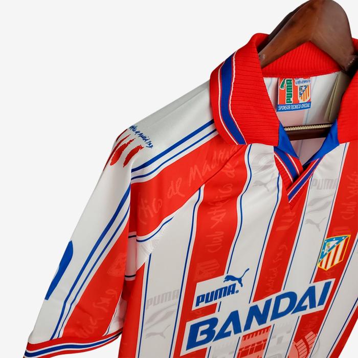 Atletico Madrid 1996/97 Home Jersey – Retro Version - Image 4