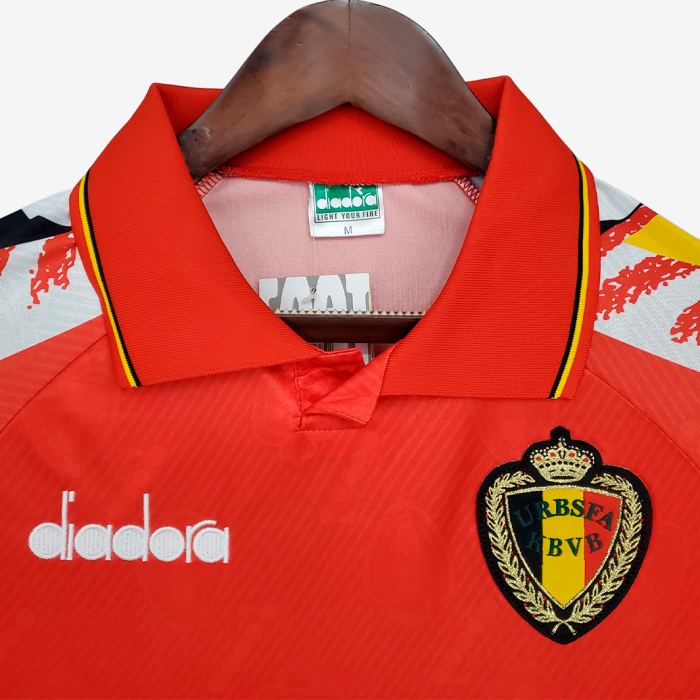 Belgium 1995 Home Jersey – Retro Version - Image 4