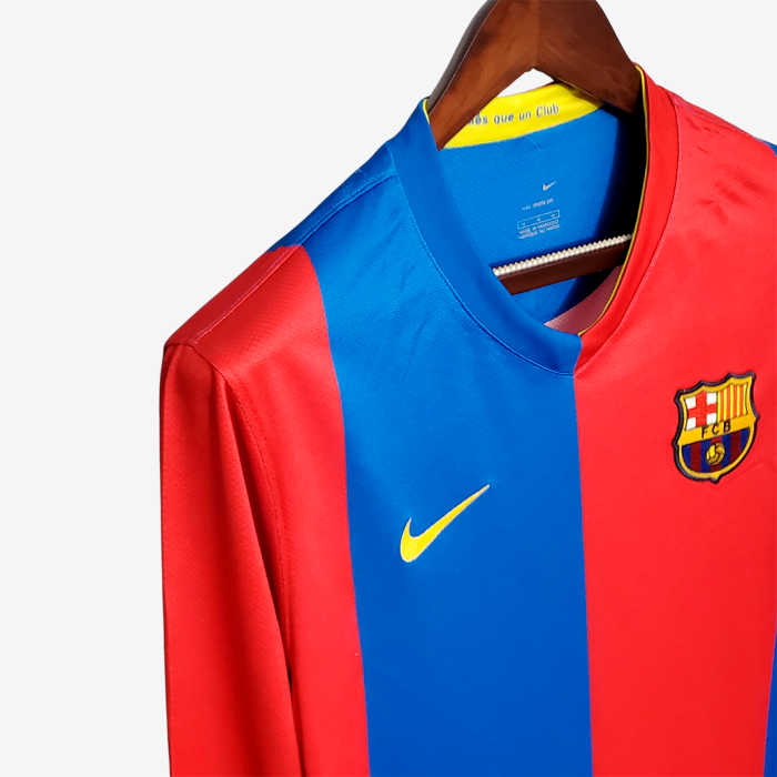 Barcelona 2006/07 Home Jersey Long Sleeve - Retro Version - Image 4
