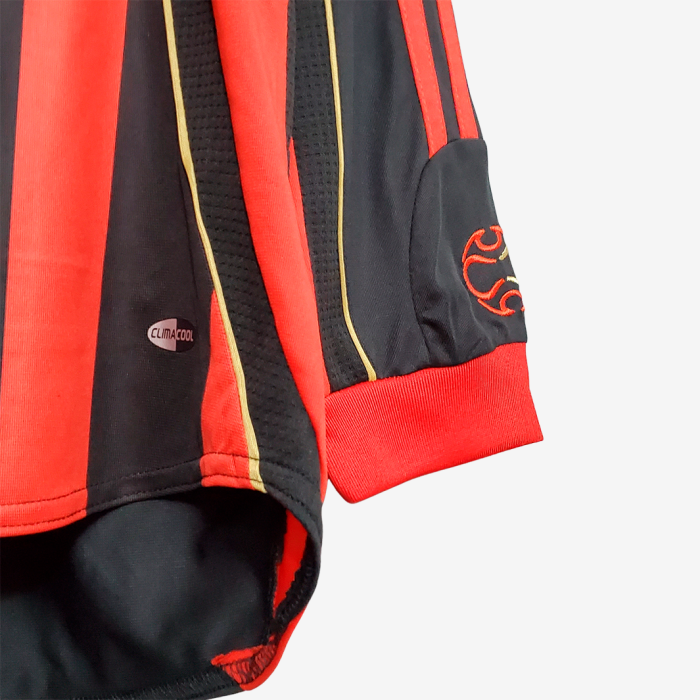 AC Milan 2006/07 Home Jersey Long Sleeve - Retro Version - Image 6