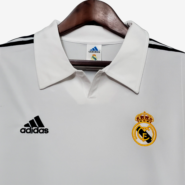 Real Madrid 2002/03 Home Jersey Long Sleeve - Retro Version - Image 5