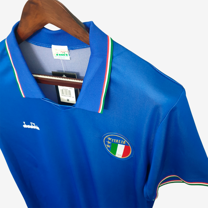 Italy 1990 Home Jersey - Retro Version - Image 5