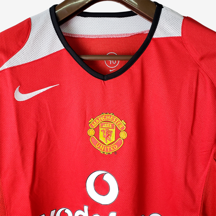 Manchester United 2005/06 Home Jersey Long Sleeve - Retro Version - Image 6