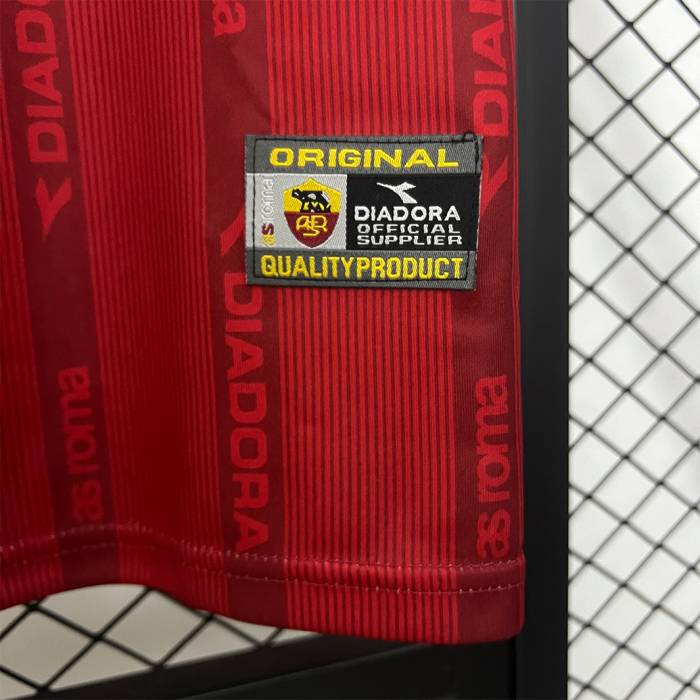 AS Roma 1999/00 Home Jersey - Retro Version - Image 5