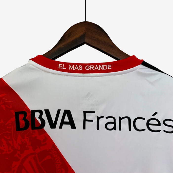 River Plate 2013/14 Home Jersey Long Sleeve - Retro Version - Image 5