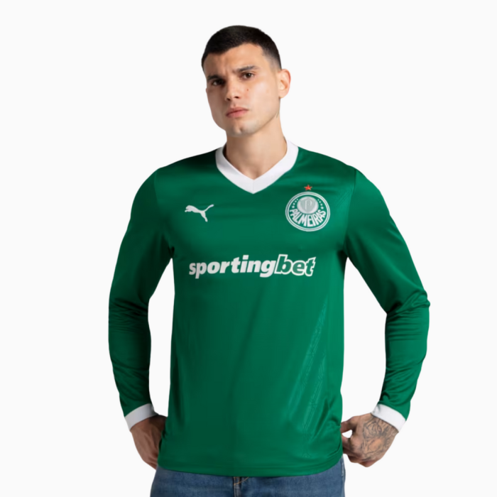 Palmeiras 2025/26 Home Jersey Long Sleeve – Fan Version - Image 7