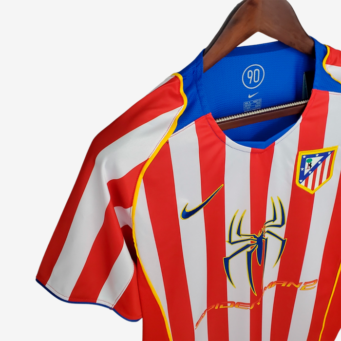 Atletico Madrid 2004/05 Home Jersey – Retro Version - Image 5