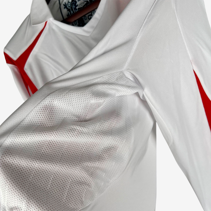 England 2006 Home Jersey Long Sleeve – Retro Version - Image 5