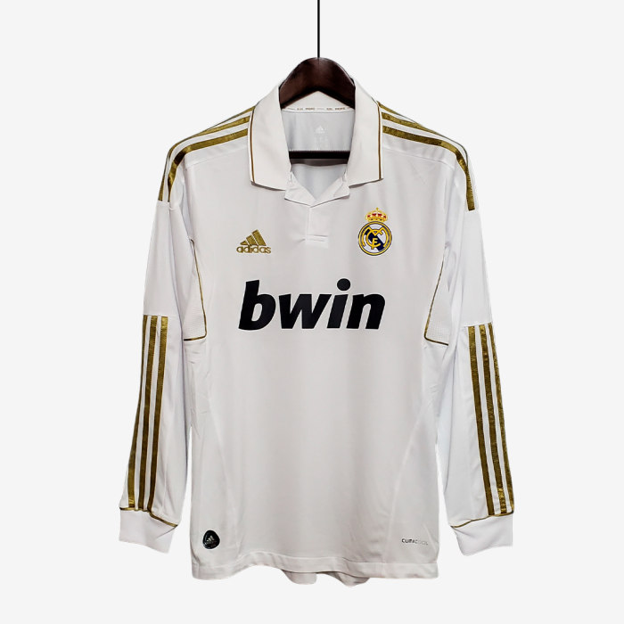 Real Madrid 2011/12 Home Jersey Long Sleeve - Retro Version - Image 1