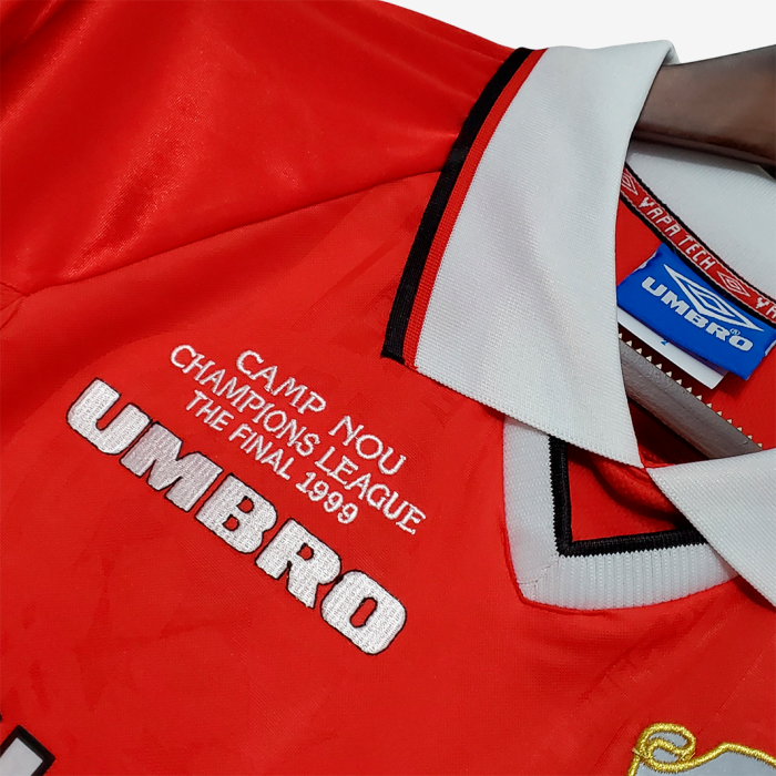 Manchester United 1999/00 Home Jersey Long Sleeve - Retro Version - Image 6