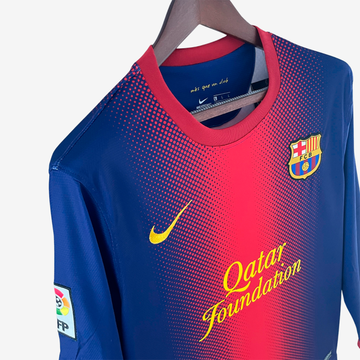 Barcelona 2012/13 Home Jersey Long Sleeve – Retro Version - Image 5