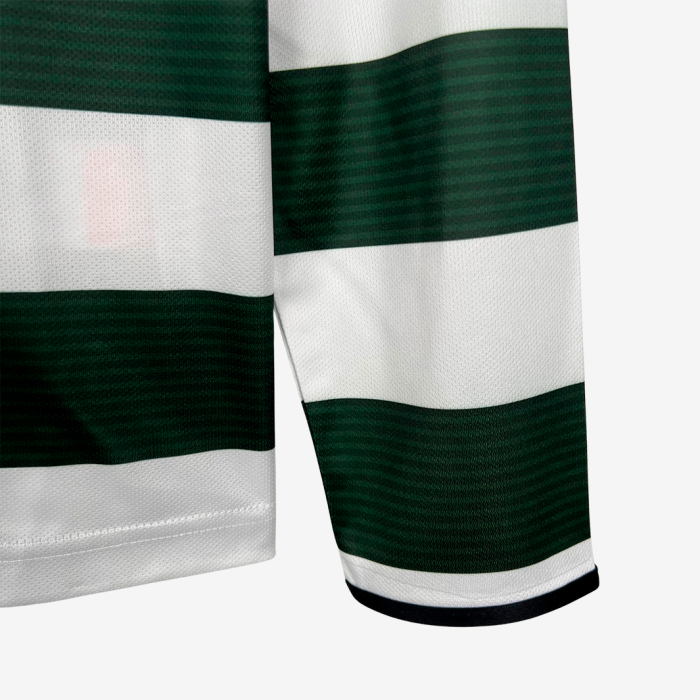 Sporting 2001/03 Home Jersey Long Sleeve - Retro Version - Image 11