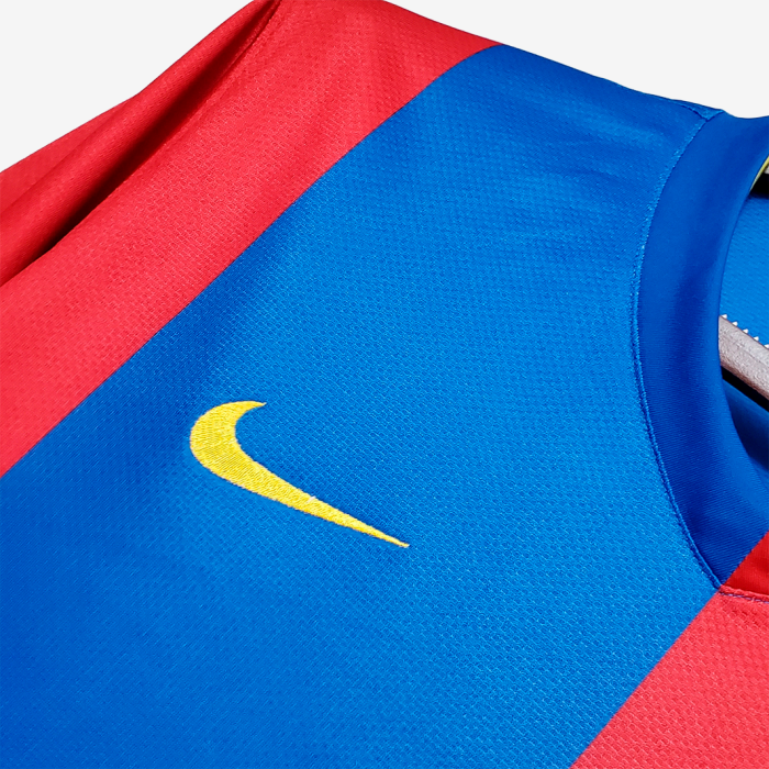Barcelona 2006/07 Home Jersey Long Sleeve - Retro Version - Image 6