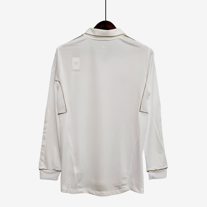 Real Madrid 2011/12 Home Jersey Long Sleeve - Retro Version - Image 6