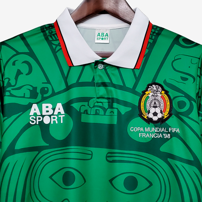Mexico 1998 Home Jersey - Retro Version - Image 7