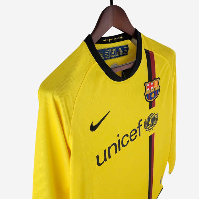 Barcelona 2008/09 Away Jersey Long Sleeve – Retro Version - Image 6