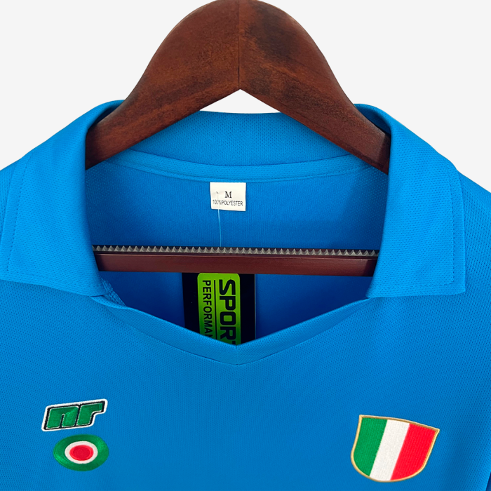 Napoli 1987/88 Home Jersey Long Sleeve - Retro Version - Image 7