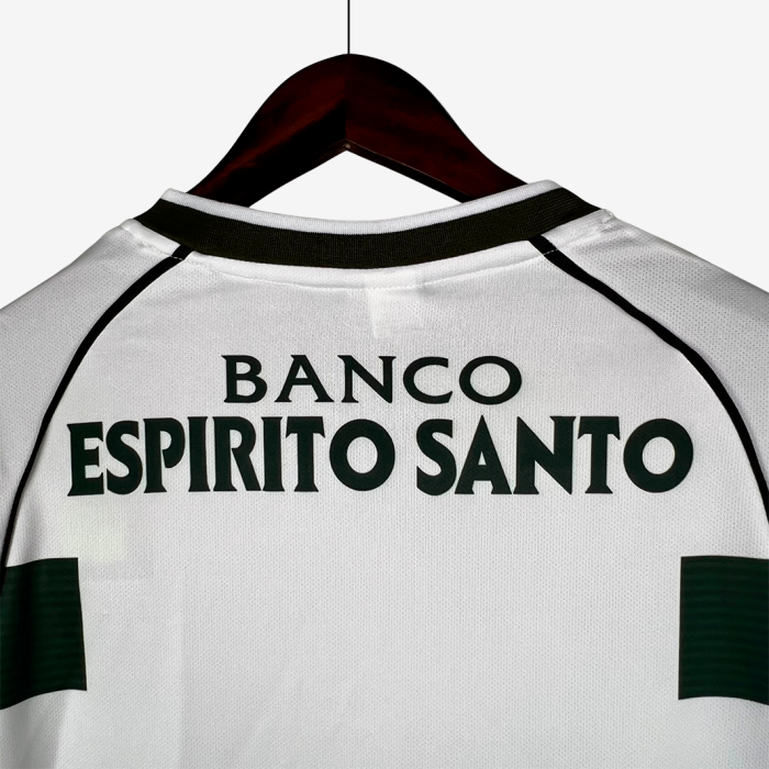 Sporting 2001/03 Home Jersey Long Sleeve - Retro Version - Image 2