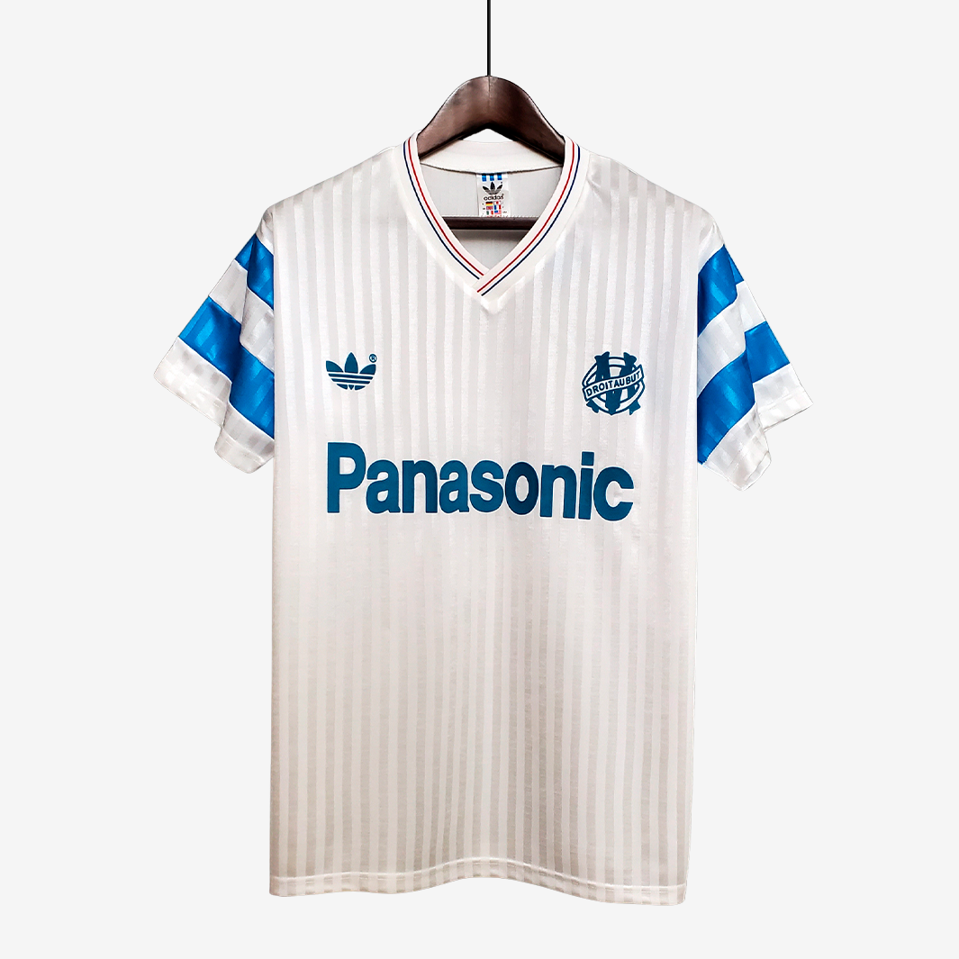 5 Olympique Marseille 1990/91 Home Jersey - Retro Version - Image 1