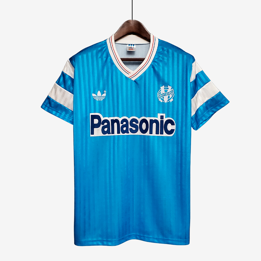 5 Olympique Marseille 1990/91 Away Jersey - Retro Version - Image 1