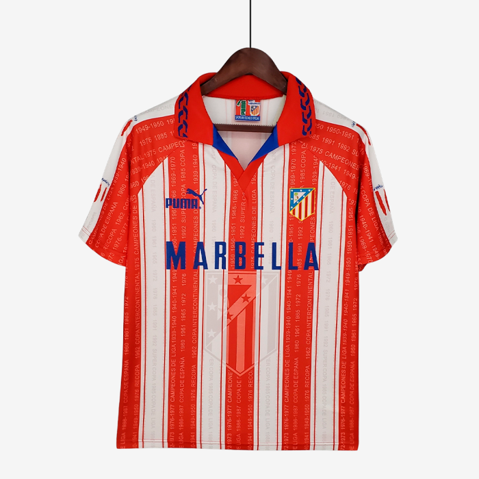 Atletico Madrid 1995/96 Home Jersey – Retro Version - Image 1