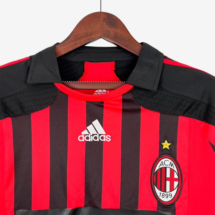 AC Milan 2007/08 Home Jersey Long Sleeve – Retro Version - Image 7