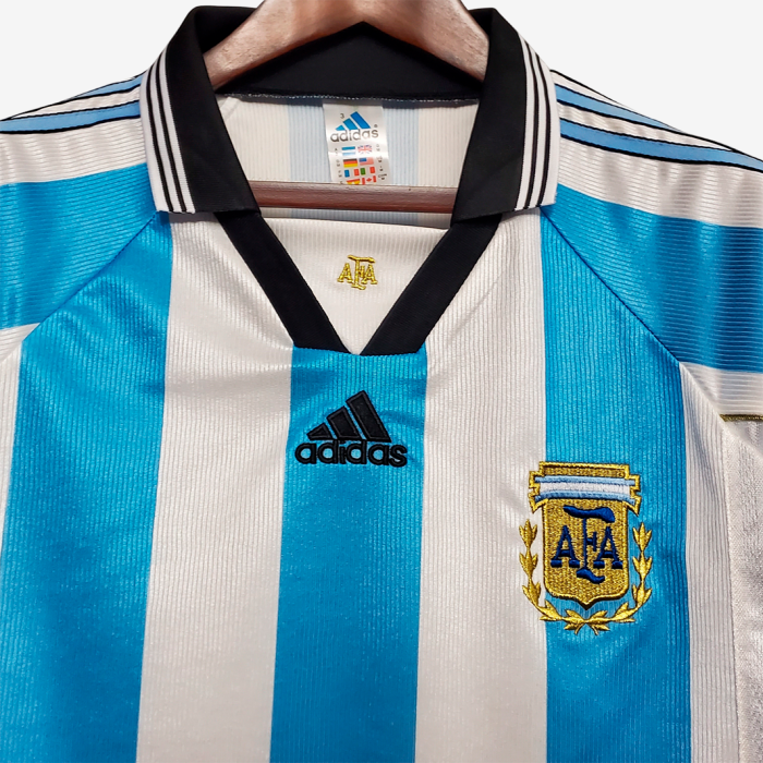 Argentina 1998 Home Jersey - Retro Version - Image 3