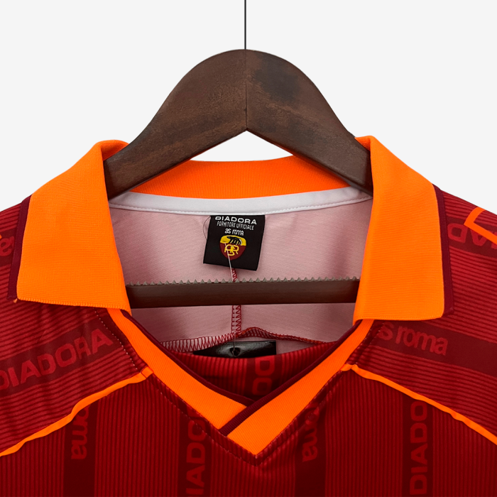 AS Roma 1999/00 Home Jersey - Retro Version - Image 8