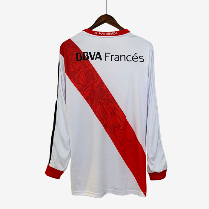 River Plate 2013/14 Home Jersey Long Sleeve - Retro Version - Image 8