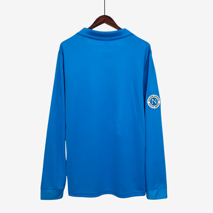 Napoli 1987/88 Home Jersey Long Sleeve - Retro Version - Image 8