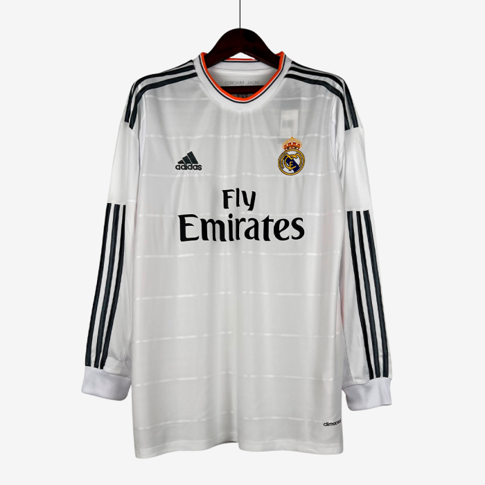 Real Madrid 2013/14 Home Jersey Long Sleeve – Retro Version - Image 1