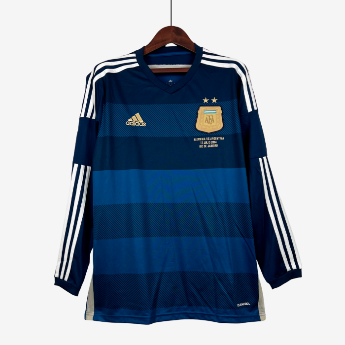 Argentina 2014 Away Jersey Long Sleeve – Retro Version - Image 1