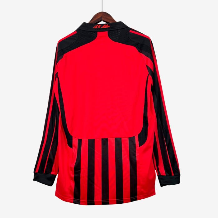AC Milan 2007/08 Home Jersey Long Sleeve – Retro Version - Image 8