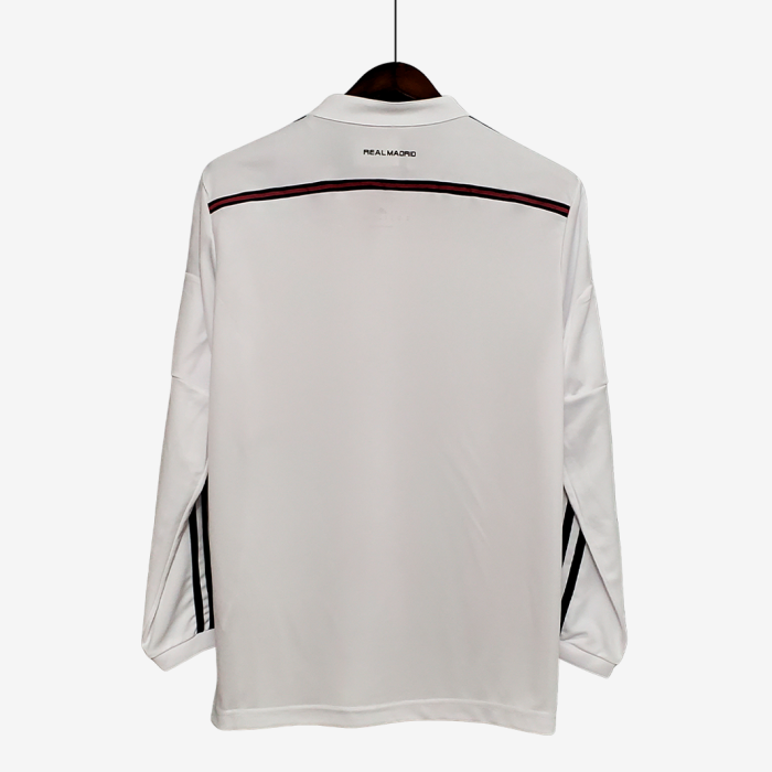 Real Madrid 2014/15 Home Jersey Long Sleeve - Retro Version - Image 9