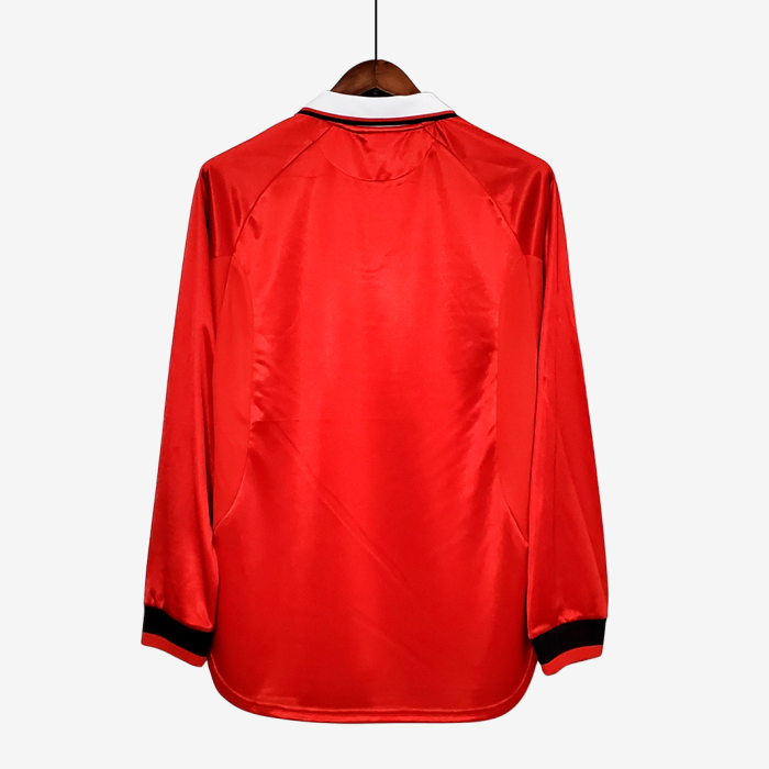 Manchester United 1999/00 Home Jersey Long Sleeve - Retro Version - Image 9