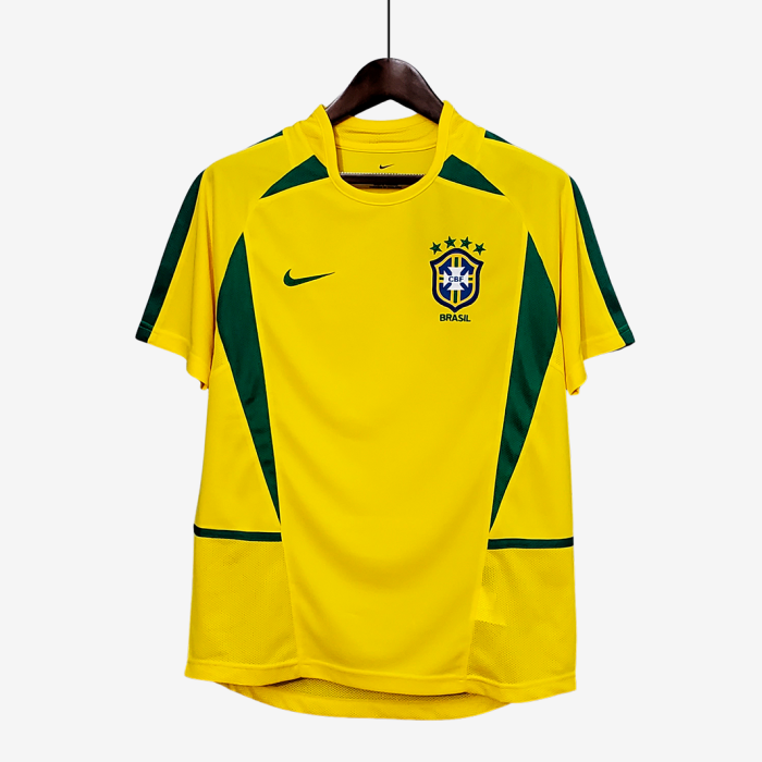 Brazil 2002 Home Jersey – Retro Version - Image 1