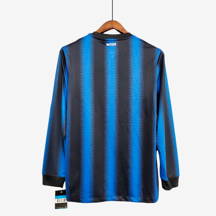 Inter Milan 2010/11 Home Jersey Long Sleeve - Retro Version - Image 10