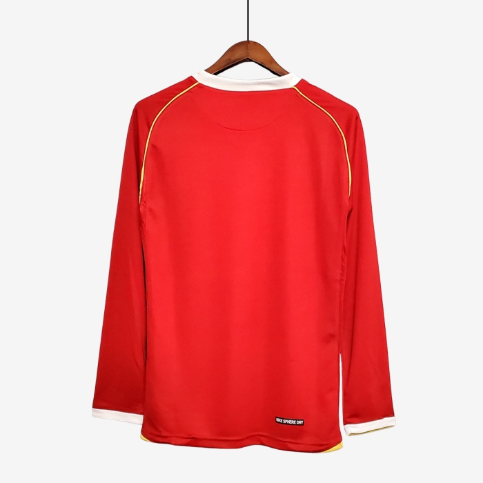 Manchester United 2006/07 Home Jersey Long Sleeve - Retro Version - Image 10
