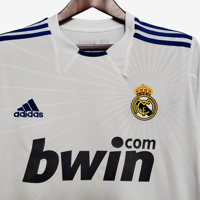 Real Madrid 2010/11 Home Jersey Long Sleeve - Retro Version - Image 8