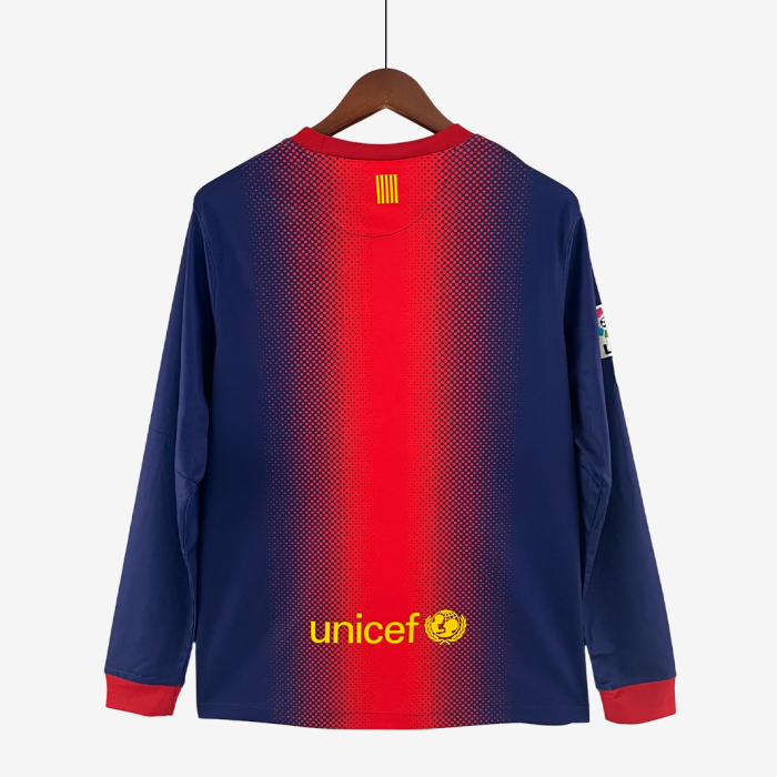 Barcelona 2012/13 Home Jersey Long Sleeve – Retro Version - Image 9